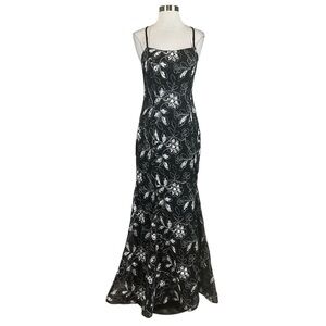 Formal Brand New Betsy and Adam Black and White Dress - Size 2